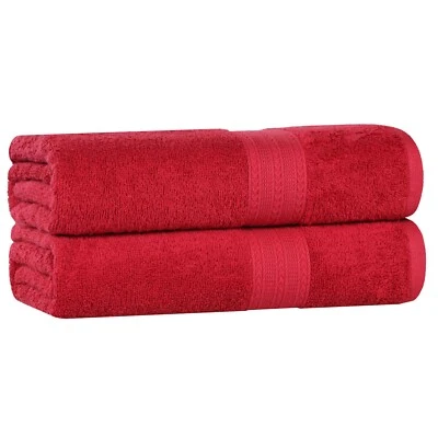 Juego de sábanas de baño de 2 piezas de algodón ecológico altamente absorbente de secado rápido Foto 1 de 2