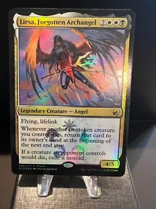 MTG **MEDIA PROMO FOIL**Liesa, Forgotten Archangel  Set:MID #232 - Picture 1 of 1