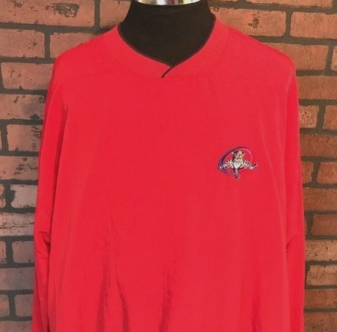 Florida Panthers NHL Hockey Pull Over Windbreaker Jacket Men's Size XL Cover