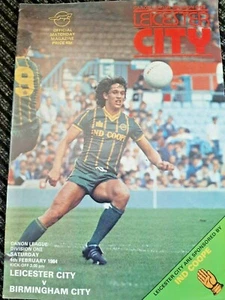 Leicester City v Birmingham City. 4th February 1984. League Division One - Picture 1 of 1
