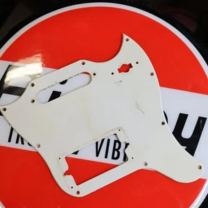 Vintage Original 60s Gibson Guitar Pickguard White Melody Maker HS Modified - Picture 1 of 15
