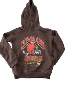 NFL Cleveland Browns Hooded Sweatshirt Kids Unisex Size 7/8 - Picture 1 of 6