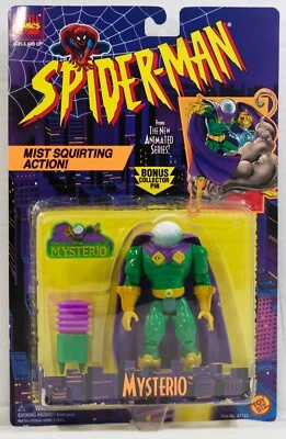 Mysterio Action Figure Mist Squirting Spider-Man Animated Marvel TV Toy Biz 1995 - Image 1 of 2