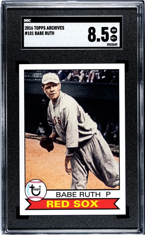 2016 Topps Archives #101 Babe Ruth SGC 8.5 NM MINT+ HOF NY Yankees HR King - Image 1 of 1
