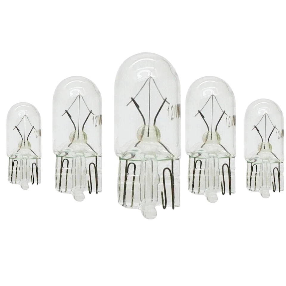 lot de 5 ampoules 12V clignotants halogène blanc W5W WY5W T10 5W - NEUF - Photo 1/1