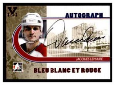 2008-09 ITG Bleu Blanc et Rouge Rouge #AJLE Jacques Lemaire Auto *#/10 (re70201)
