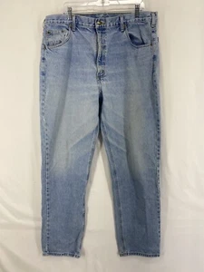Carhartt Jeans Mens 40x34 Light Wash Traditional Fit Work Denim Cowboy Tapered - Picture 1 of 11