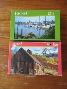 2 Encore 500 Piece Jigsaw Puzzles San Juan Mountains Barn Chesapeake Bay MD Sail - Picture 1 of 2