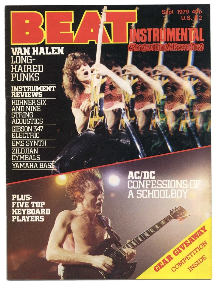Beat Instrumental Magazine September 1979 Stranglers Blondie Van Halen AC DC - Image 1 of 2