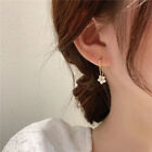 Elegant Rhinestones Flower Hoop Earrings For Women Girls Fashion Jewelry Gift