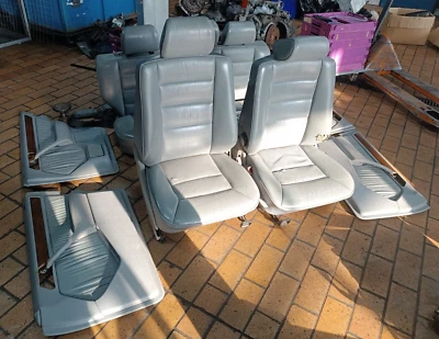 Ensemble De Sièges Complet En Cuir Gris Pour Mercedes-Benz W124 T-Model - Photo 1/4