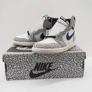 Nike AIR JORDAN 1 RETRO HIGH OG -WHITE CEMENT- US8.5 SN01229 - Picture 1 of 8