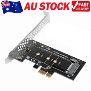 PCI-E 3.0 x4 to M.2 Key Slot Converter Adapter and Low profile brack - Zdjęcie 1 z 6