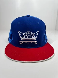 SEGA Numskull Sonic Hedgehog snapback cap hat blue red checkered adjustable OSFM - Picture 1 of 13
