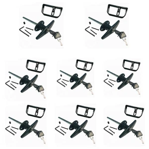 8 SETS 6" BlackT Handle Door Lock Replacement shed gate WHOLE SET 1800 - Photo 1 sur 3