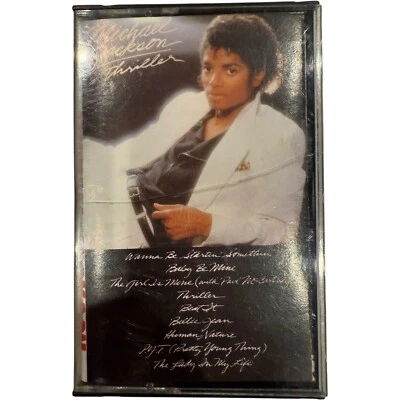 Michael Jackson Thriller Audio Cassette Tape 1982 - Used - Classic Pop Album - Image 1 of 4