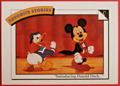 Disney COLLECTOR CARDS - Card #045 - "INTRODUCING DONALD DUCK..." - IMPEL 1991 - Image 1 of 2