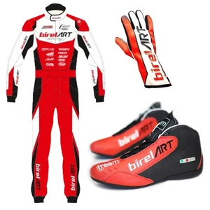Conjunto de traje de carreras de go kart Birel ART - CIK FIA Level2 desgaste/traje, zapatos y guantes - Imagen 1 de 6