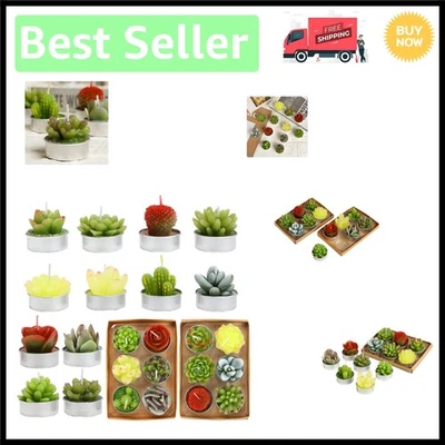 Luxurious Handmade Cactus Tealight Candles – Unique Gift for Loved Ones - Image 1 of 4