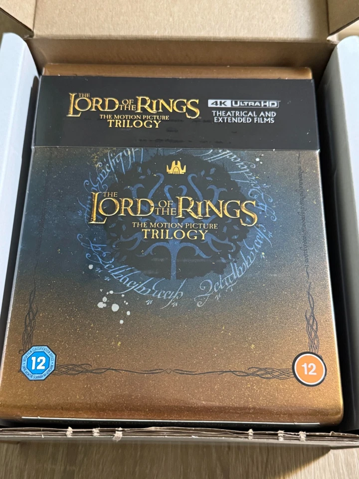 The Lord of the Rings: The Motion Picture Trilogy 4K Steelbook Set NEW - Image 1 of 3