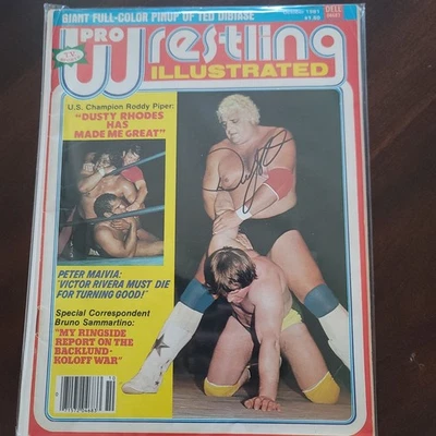 Dusty Rhodes full magazine jsa certed photo signed auto autographed - Изображение 1 из 2