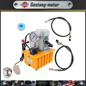 10000 PSI Electric Hydraulic Pump with Manual Valve 8L 110V Single Acting - Picture 1 of 20