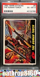 1962 Topps Mars Attacks Trading Card #9 The Human Torch! PSA 6 EX-MT 12731 - Picture 1 of 4