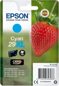 Epson 29XL Fraise Cyan, Cartouche d'encre d'origine XL Haute capacité - Photo 1/1