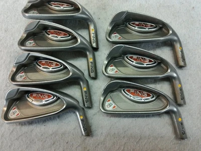 BONITO JUEGO DE CABEZALES DE HIERRO PING G10 PUNTO AMARILLO 4-PW SOLO PARA HOMBRE DIESTRO Foto 1 de 4
