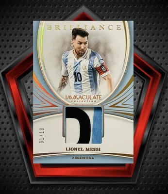 Lionel Messi *1/10* 2024-25 Panini Immaculate Brilliance Patch #B-LM Argentina - Image 1 of 3
