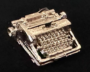 Vintage Necklace Pendant MARKED 925 STERLING SILVER Typewriter Charm lot y - Picture 1 of 4