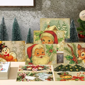 120 Piezas Tarjetas de Navidad Vintage 4 X 6 Pulgadas Postales Surtidas Tarjetas de Felicitación... - Imagen 1 de 6