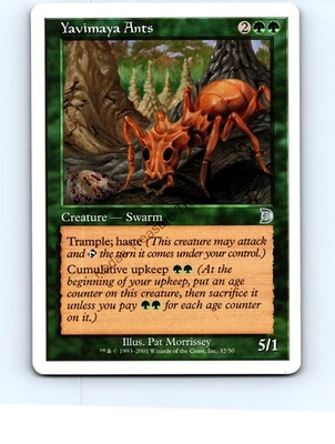 Yavimaya Ants #32 Green Uncommon Deckmasters Garfield vs Finkel MTG LP Exc+/NM - Image 1 of 2