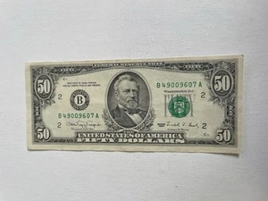 USA Bank Note: USA, Fifty Dollar 1990 No. B49009607A - Picture 1 of 2
