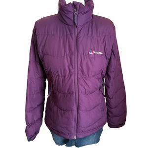 Berghaus lila Daunenjacke Damengröße 10 isoliert Outdoor gefütterter Mantel  - Bild 1 von 19