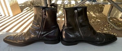 Dolce & Gabbana Hombres Botines Negros Genuinos Foto 1 de 4