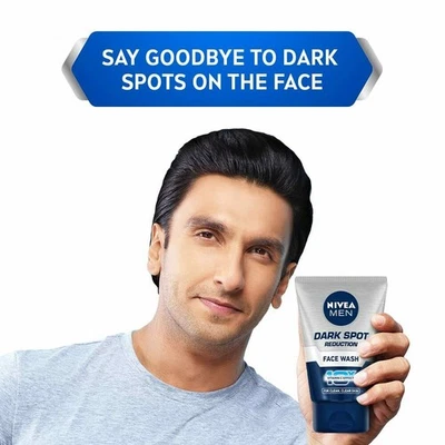 NIVEA Men Face Wash Dark Spot Reduction for Clean & Clear Skin 10x VitaminC-100g - Image 1 of 4
