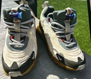 Nike Travis Scott x Air Max 270 React ENG Cactus Trails da uomo usate una volta, UK 7,5, - Foto 1 di 5