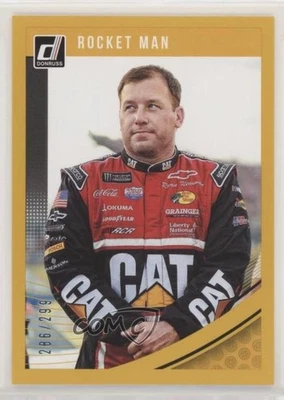 2019 Panini Donruss NASCAR Nickname Variation Gold /299 Ryan Newman (Rocket Man) - Image 1 of 2