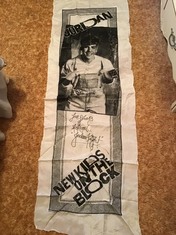 JORDAN New kids on the Block Wall Hanging Poster Silk Nikry Novelties NKOTB - Image 1 of 1