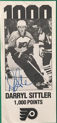 Foto autografiada de 1.000 puntos de Darryl Sittler Foto 1 de 4