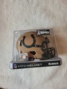 Indianapolis Colts NFL Riddell Salute To Service Alternate Mini Helmet Damage  - Bild 1 von 9