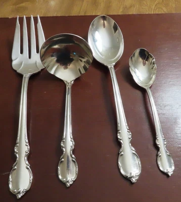IS REFLEX 4 piezas para servir 1847 Rogers Bros cubiertos vintage plateados F Foto 1 de 4