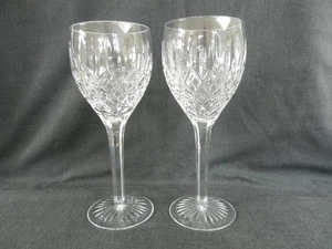 Stuart crystal Shaftesbury cut wine glasses x2 - Picture 1 of 9