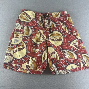 Columbia PFG Board Shorts Mens 36x10 Red Drum Fish AOP Amber Ale EUC - Picture 1 of 8