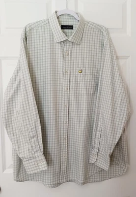 Camisa de golf Masters Clubhouse Collection XXL a cuadros Augusta abotonada para hombre Foto 1 de 4