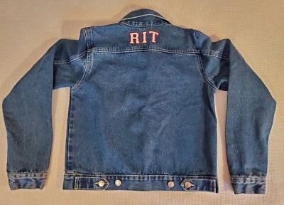 Chaqueta vaquera Ouray vintage RIT Rochester Institute Technology 34" pecho NUEVA YORK Foto 1 de 4