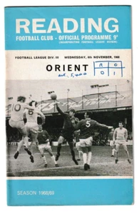 Reading v Leyton Orient 1968/69 Division 3 complete with the League Review - Picture 1 of 1