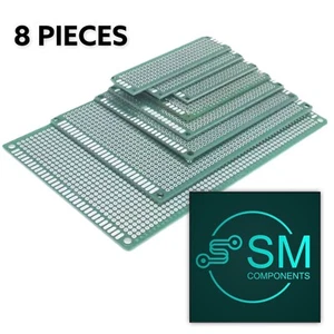 8PCS Double Side FR4 Arduino Prototype Universal PCB Board Soldering GREEN - Picture 1 of 7