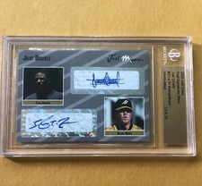 Elvis Andrus & Blaine Boyer 23/25 PROSPECT AUTOGRAPH JUST Minors Double Auto BGS